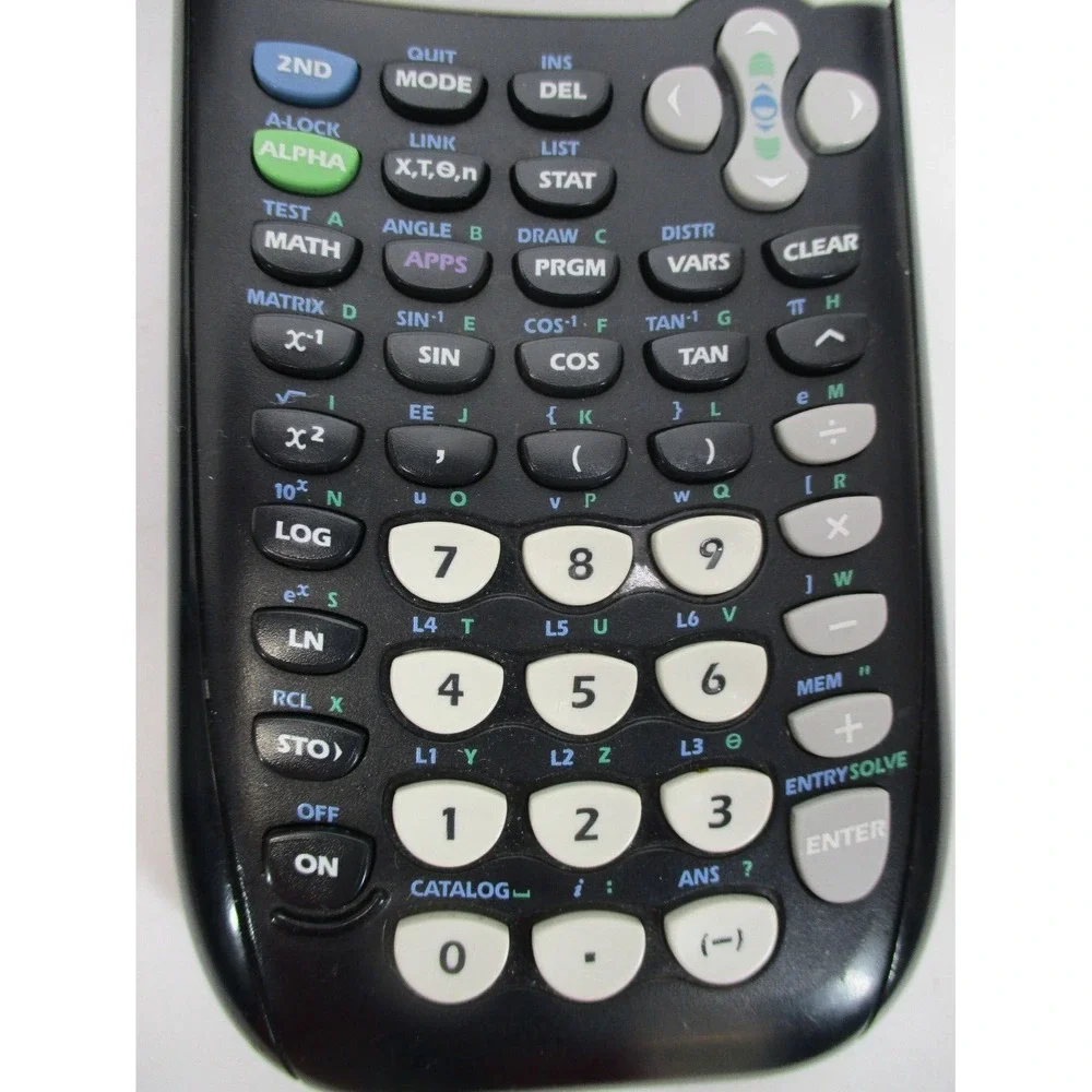 Texas Instruments Ti-84 Plus Graphing Calculator no battery cover Works